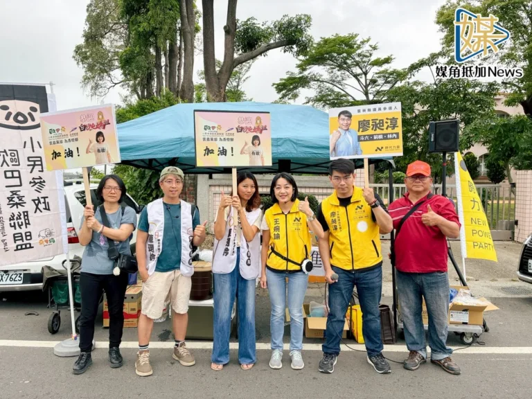 與民同行！王婉諭設攤迎媽祖應援