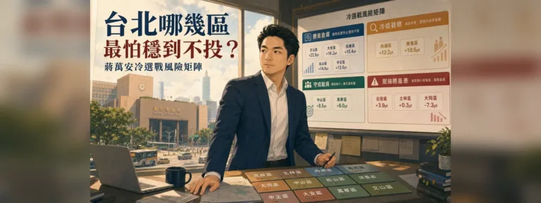 2026台北市長選舉投票率：蔣萬安哪幾區最怕支持者不投？