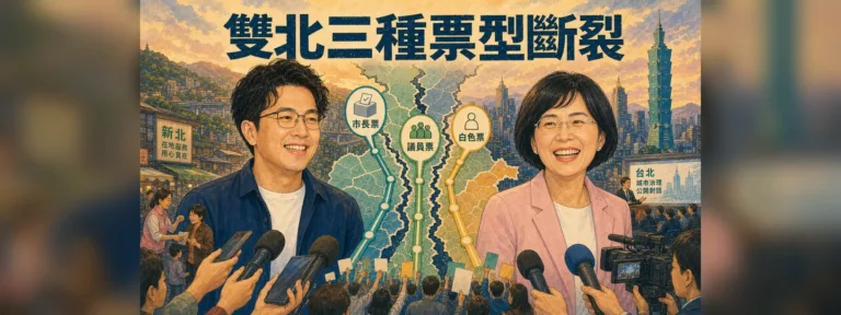 蘇巧慧、沈伯洋能互補嗎？2026雙北選舉的3種票型斷裂