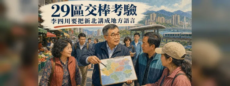 李四川的新北29區選戰地圖：侯友宜交棒哪些區最關鍵？