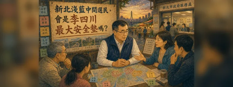 李四川能拿下新北中間選民嗎？淺藍票與行政形象解析