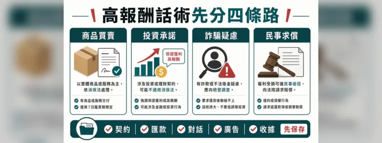 寶塔、塔位被說能轉售獲利？先分清消保、警政與金融路徑