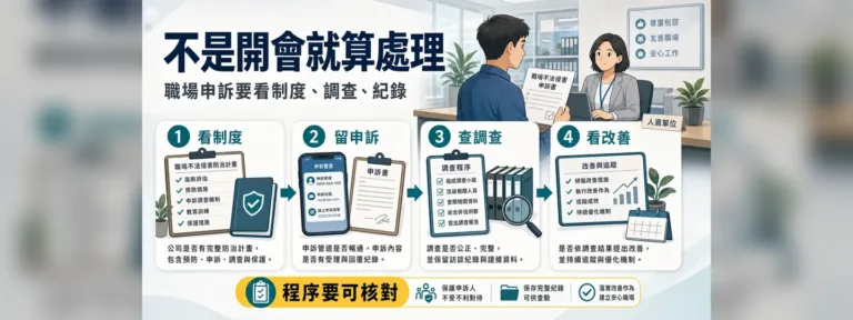 職場霸凌申訴後，公司只開會就算處理了嗎？
