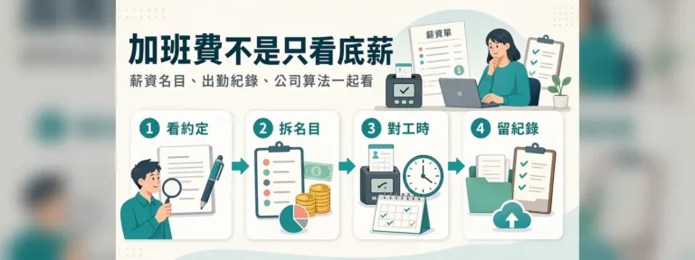 加班費可以只用底薪計算嗎？伙食費、全勤獎金要不要算