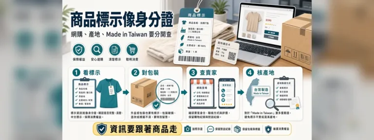 商品標示與網購責任指南：簡體字、產地、Made in Taiwan 怎麼看