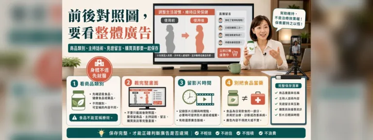 電視購物 Before / After 對照圖為什麼可能違規？