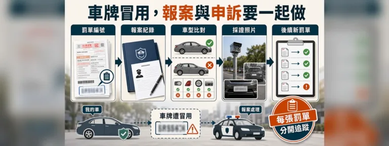 車牌被冒用一直收到罰單怎麼辦？