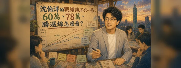 沈伯洋要拿幾票才可能當選？60萬、78萬與台北勝選線