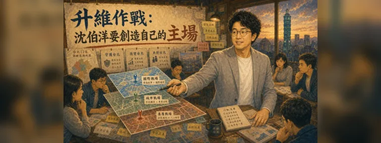 沈伯洋如何對決蔣萬安？2026台北市長選舉的主場策略