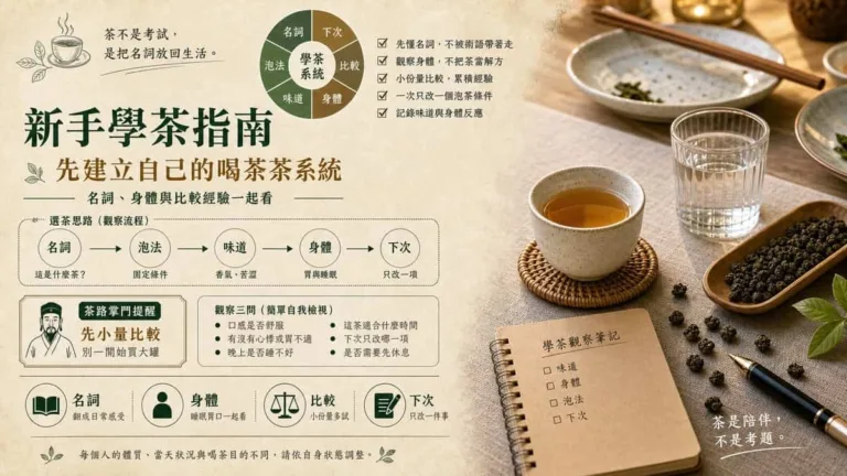 新手學茶怎麼開始？先建立一套自己的喝茶系統