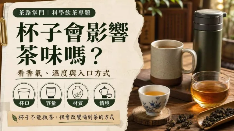 杯子會影響茶味嗎？從香氣、溫度到待客情境的選杯方法