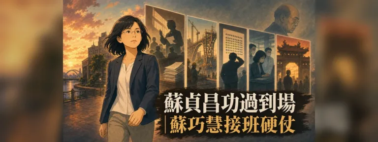蘇巧慧如何接班蘇貞昌？新北選戰的政治資產與負擔
