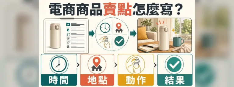 電商商品賣點怎麼寫？用4項資料改成使用情境