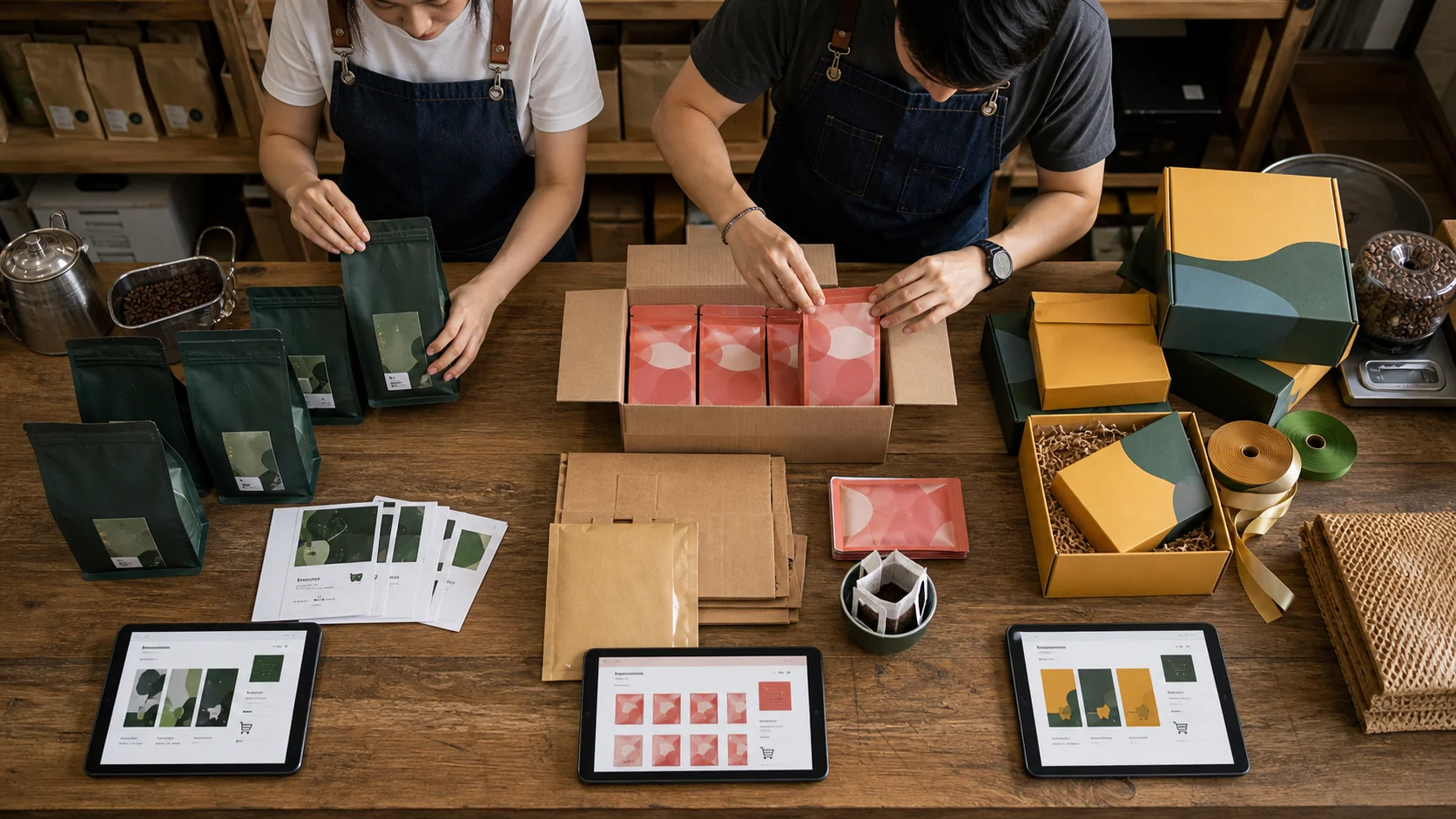 咖啡品牌依不同通路比較商品組合與服務條件