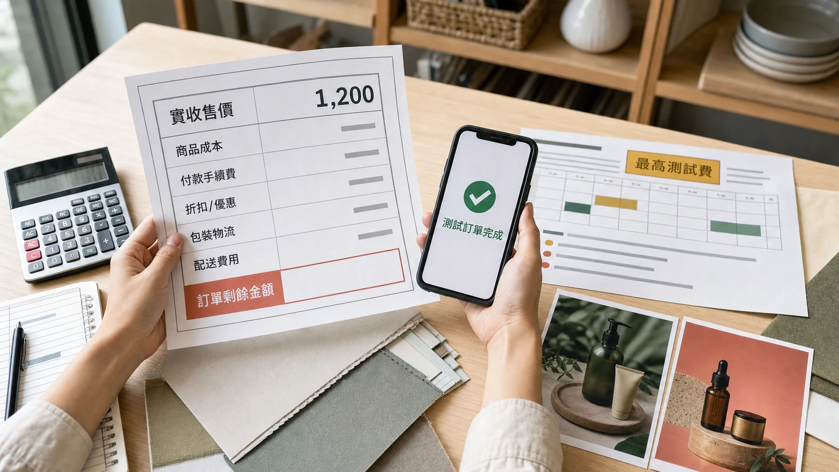 經營者用訂單成本與測試預算判斷能否開始投放廣告