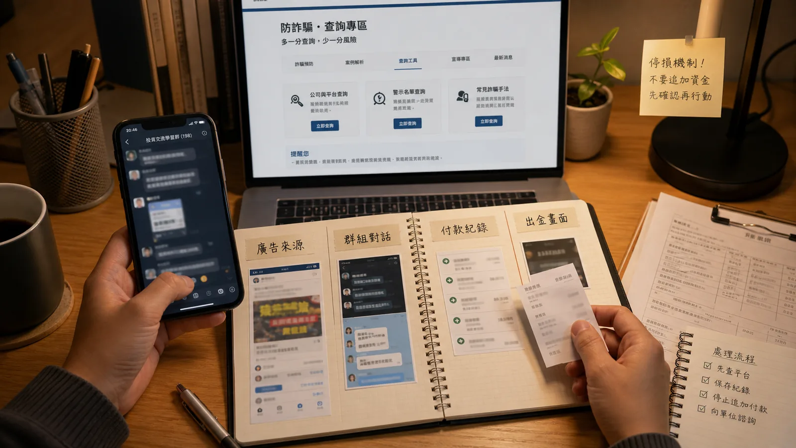 LINE投資群組資料保存情境