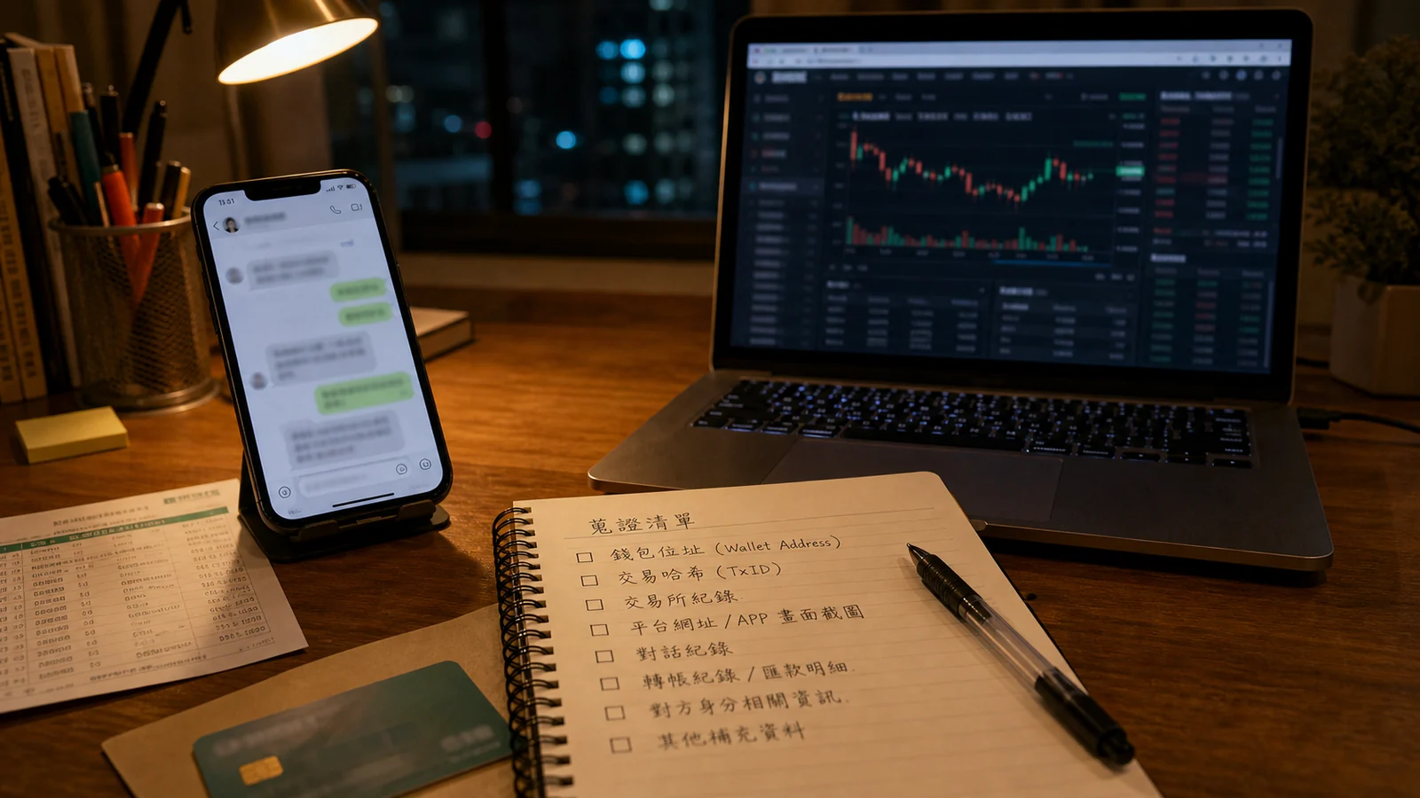 虛擬貨幣交易紀錄整理情境