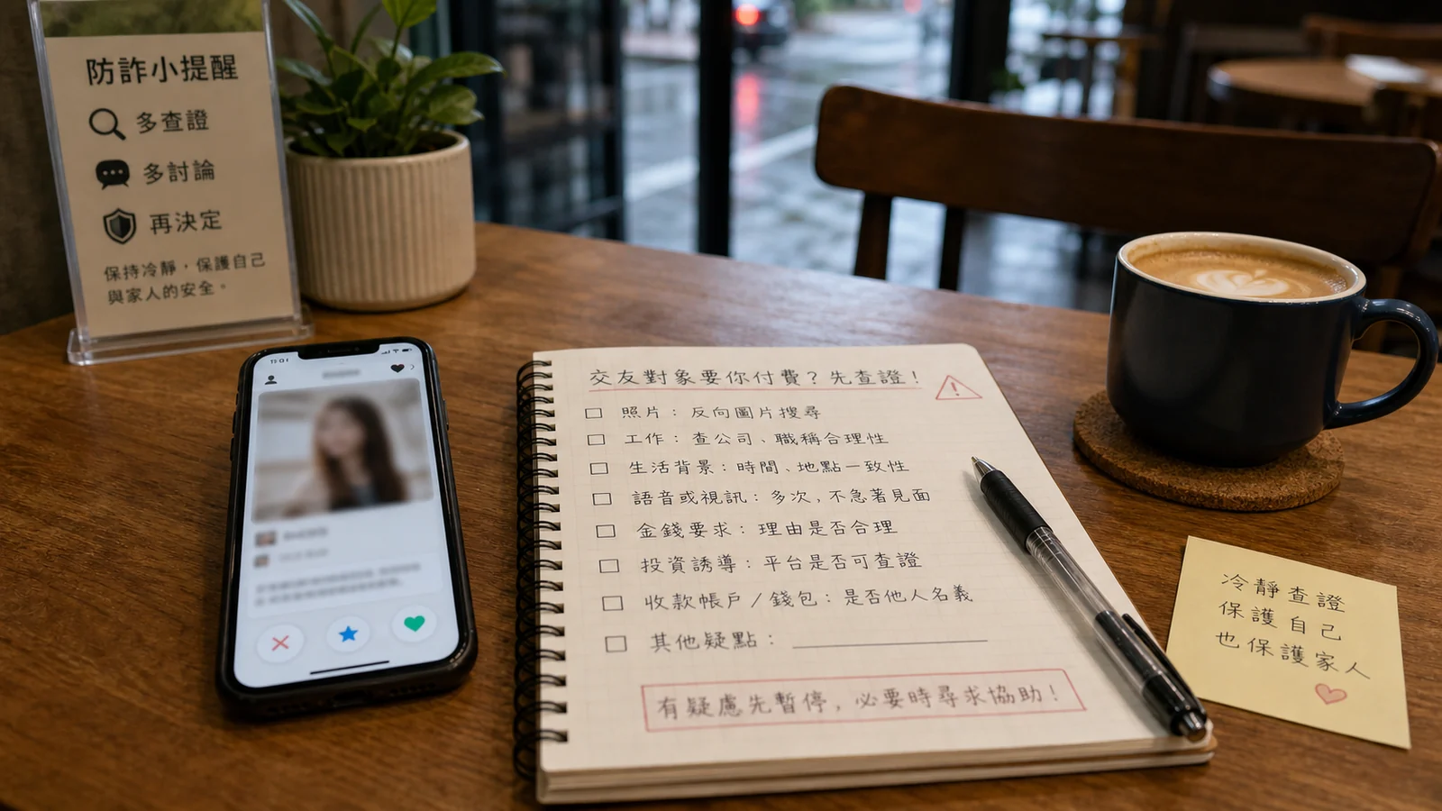 交友軟體個人檔案查核情境