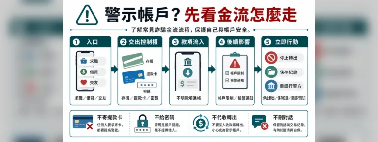 警示帳戶是什麼？帳戶借人、代收款前先看後果