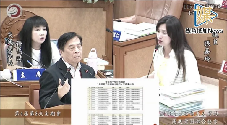 張嘉玲促改善秀朗路口安全　爭取教師行政加給