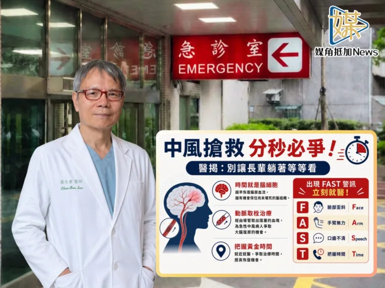 七旬突失語半身癱　恩主公取栓搶回中風人生