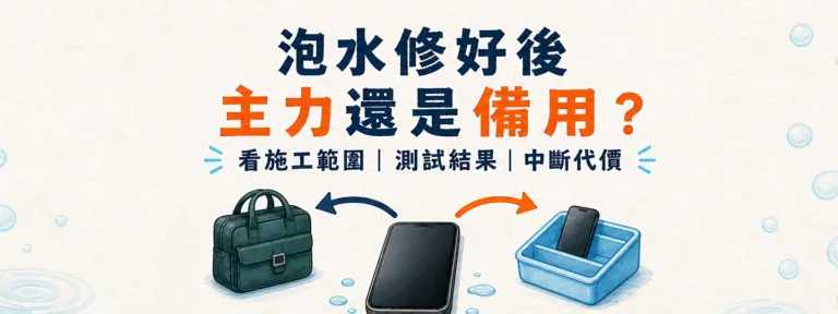 泡水手機修好後，還適合繼續當主力機嗎？
