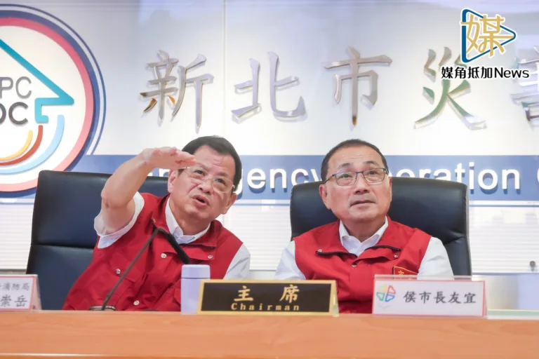 萬里3小時雨量破150毫米　侯友宜坐鎮指揮防災