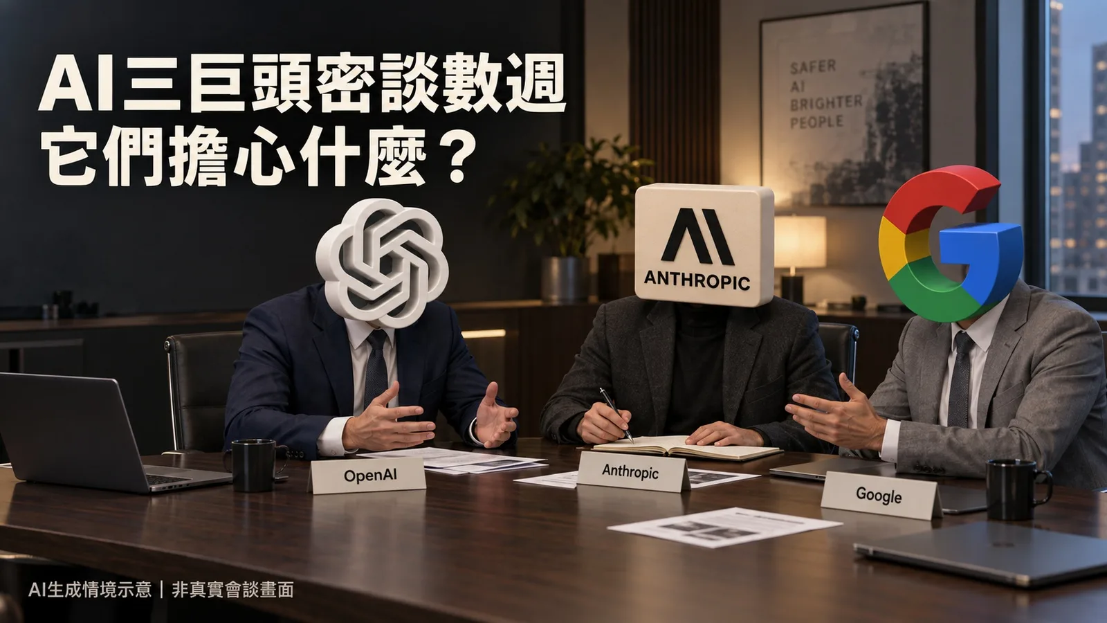 AI三巨頭密談數週，它們擔心的是什麼？