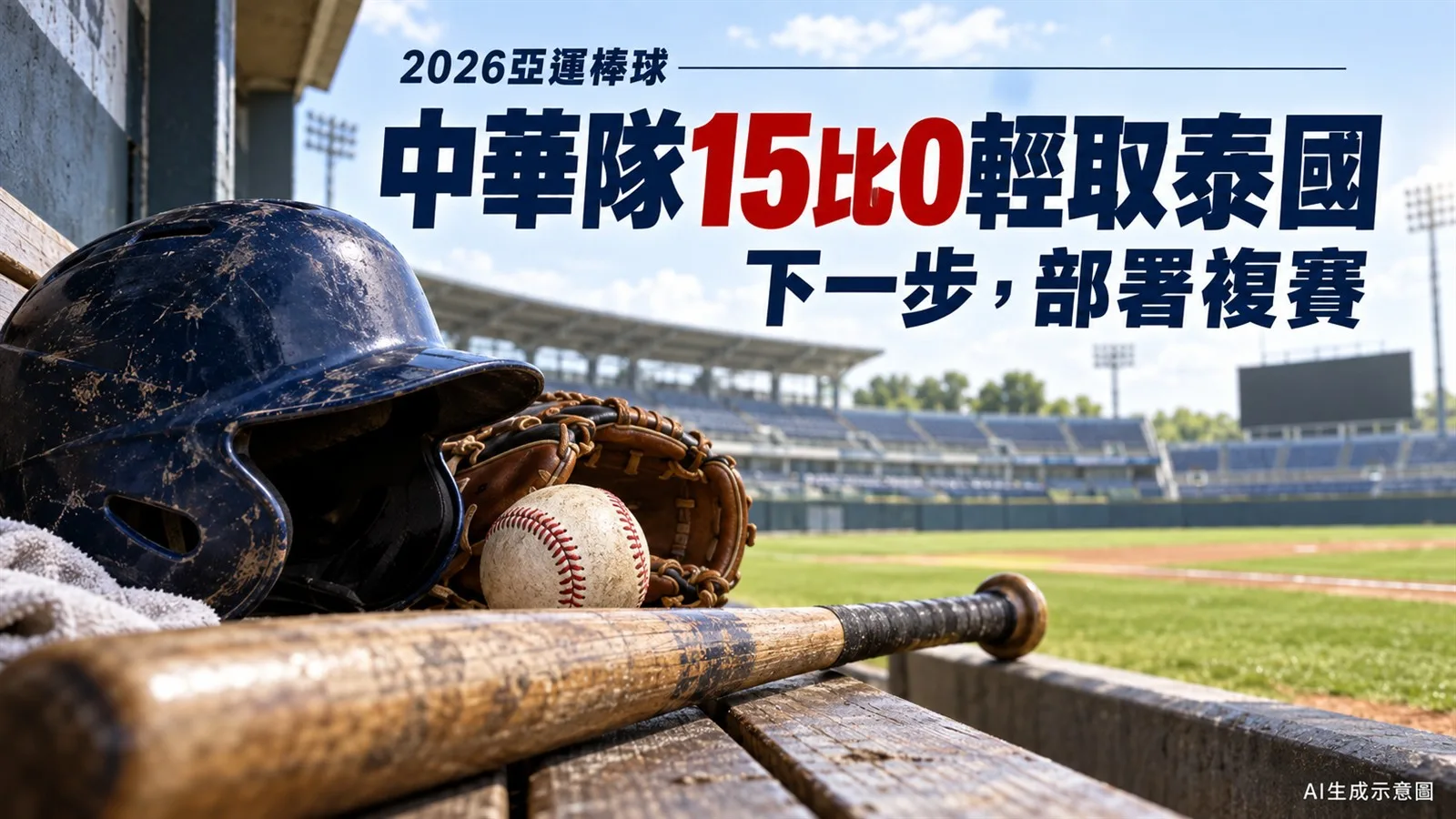 亞運棒球中華隊15比0輕取泰國！香港戰怎麼打、複賽如何搶金牌門票？