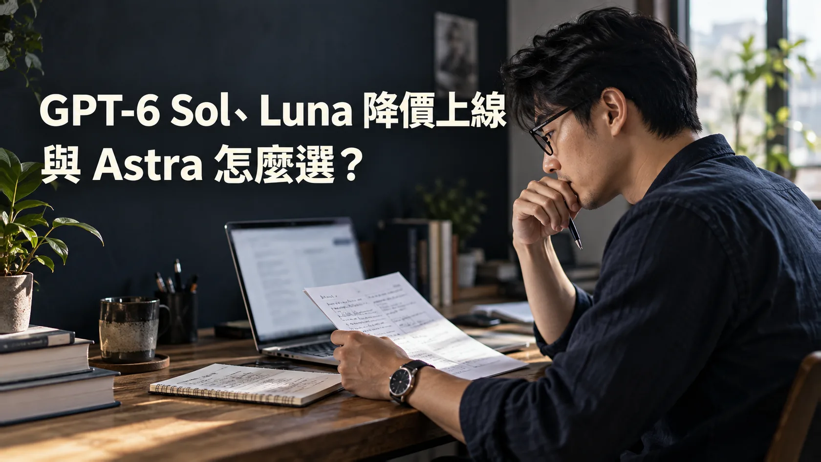 GPT-6 Sol、Luna降價上線，日常工作與Astra怎麼選？