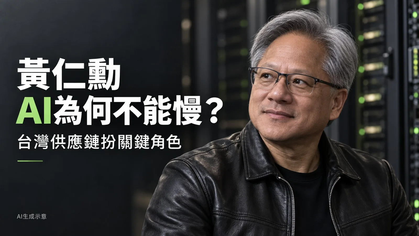 黃仁勳為何反對AI減速？駁2030末日論、談台灣供應鏈如何成就輝達