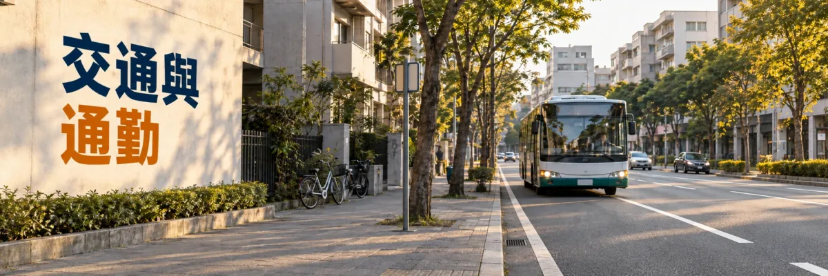 交通與通勤：公車、站牌、街道與住宅的生成生活情境