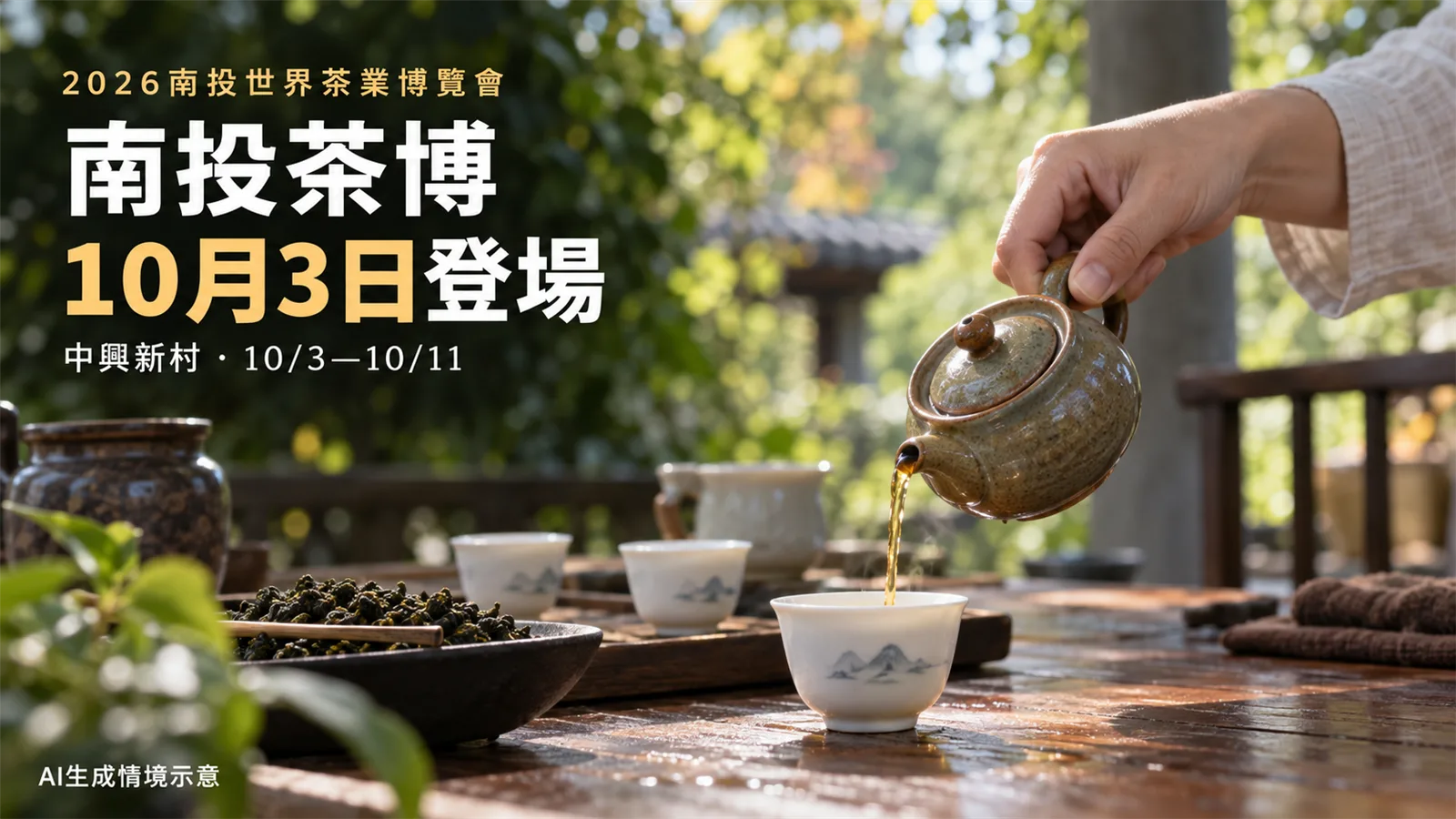 2026南投茶博10月3日開展：35座主題館、千人茶會與iTi館怎麼逛