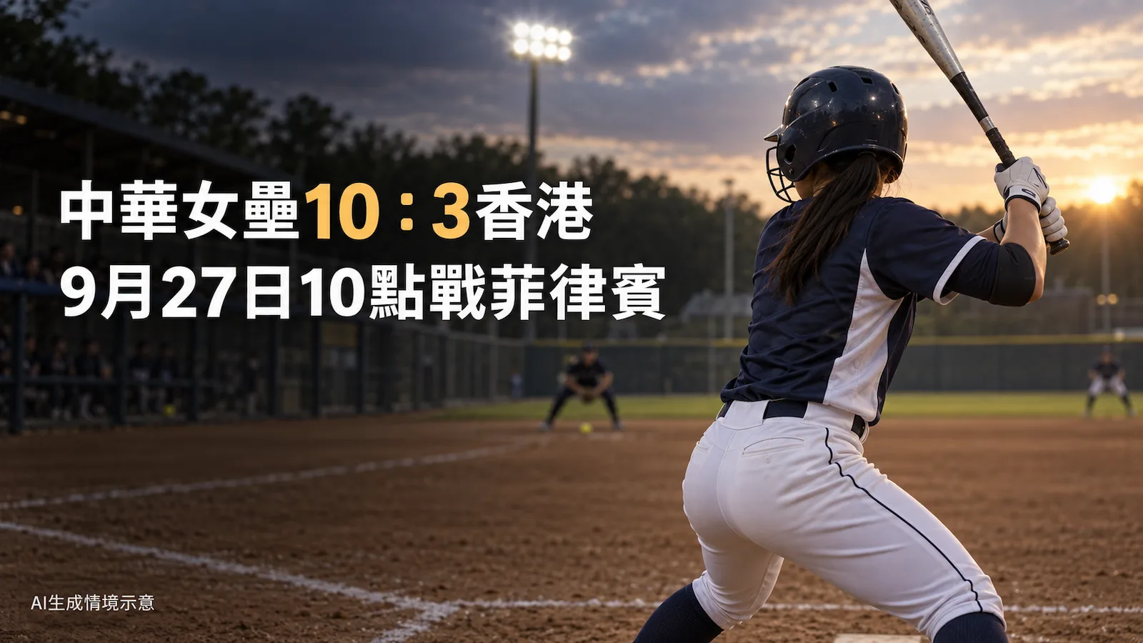 中華女壘10：3扣倒香港　9月27日戰菲律賓幾點播？賽程與對戰關鍵