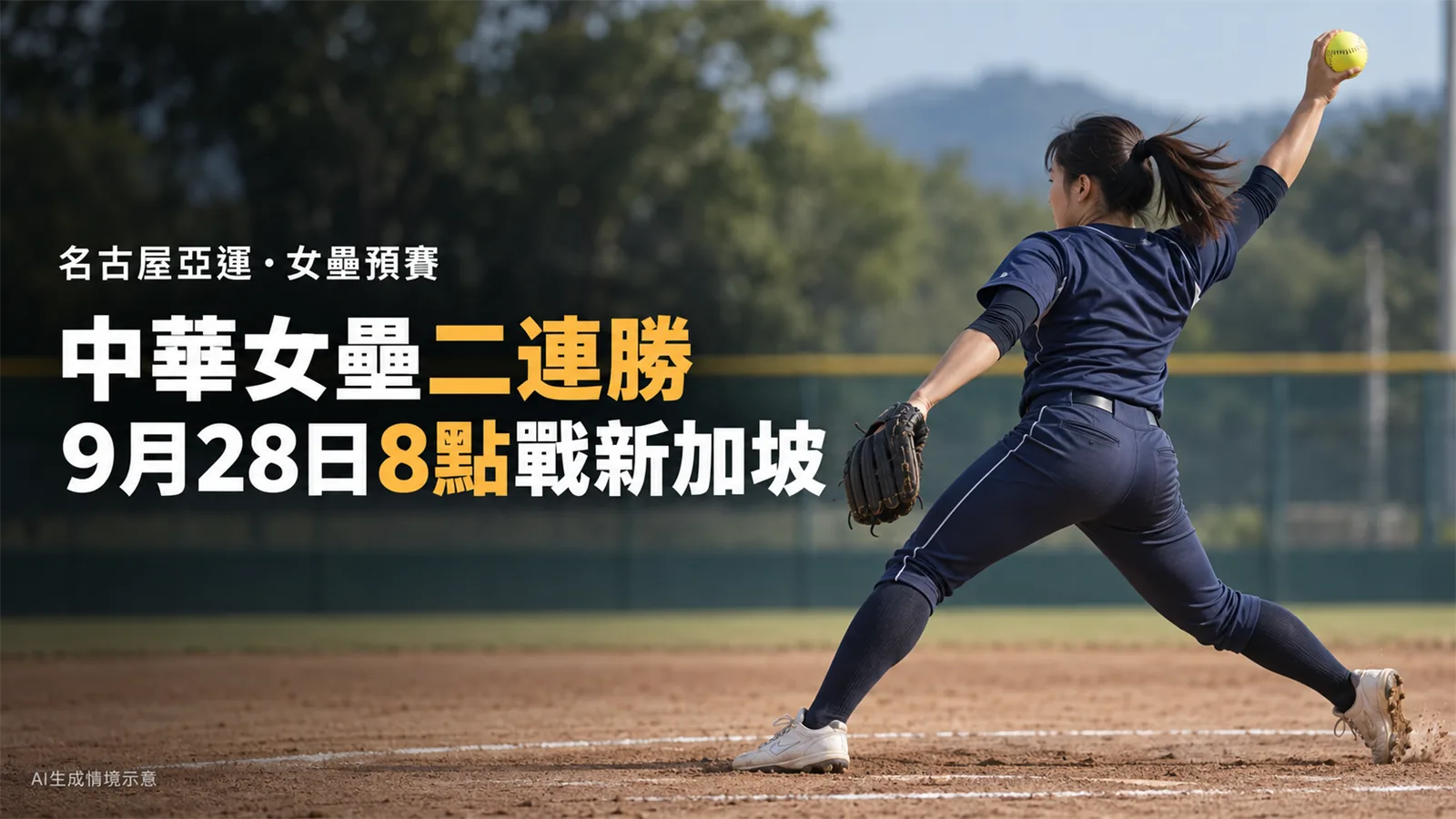 中華女壘10：1勝菲律賓二連勝　9月28日對新加坡幾點打？對手強度解析