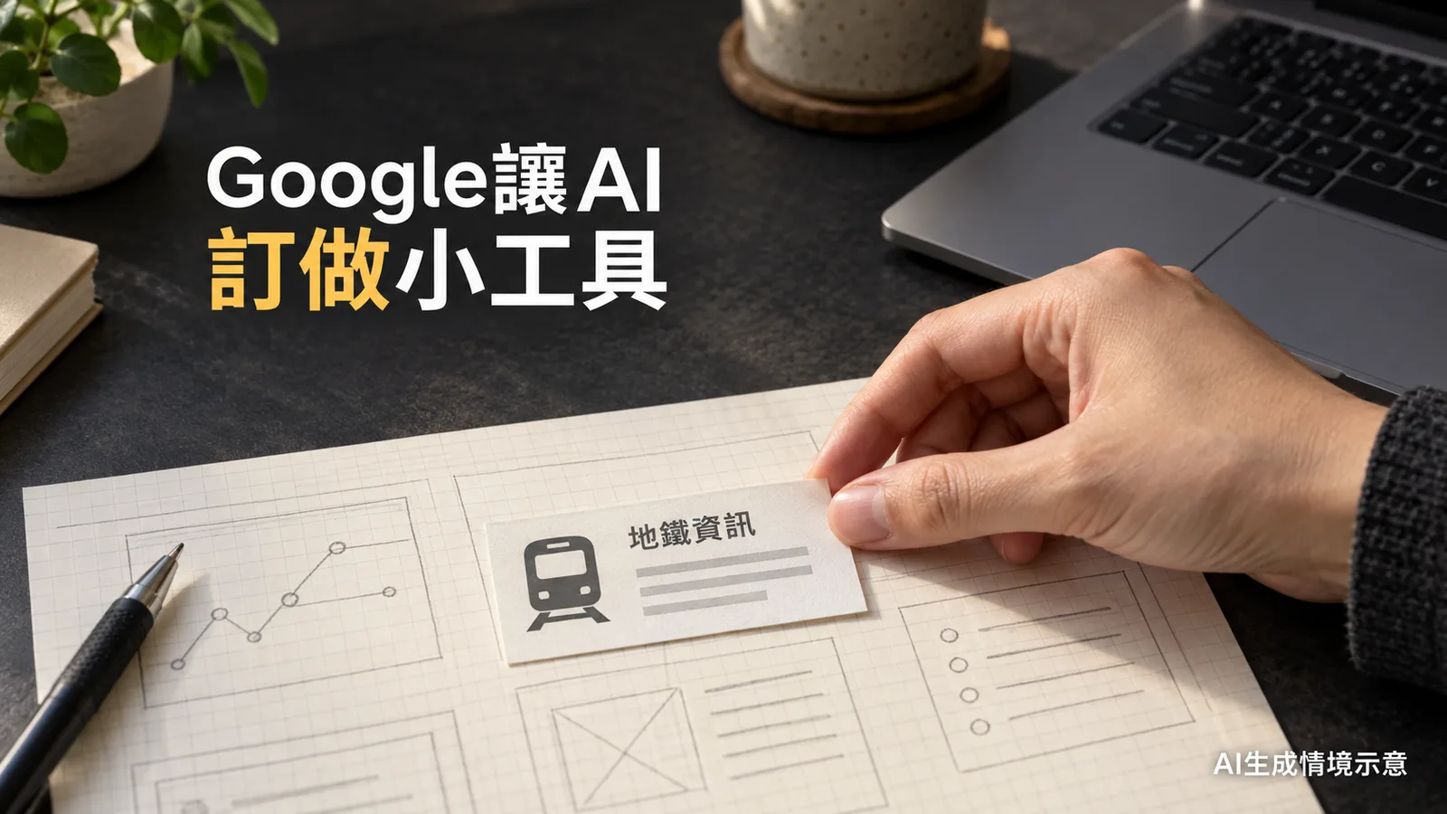 Google用AI訂做小工具，外媒試用生成倫敦地鐵資訊