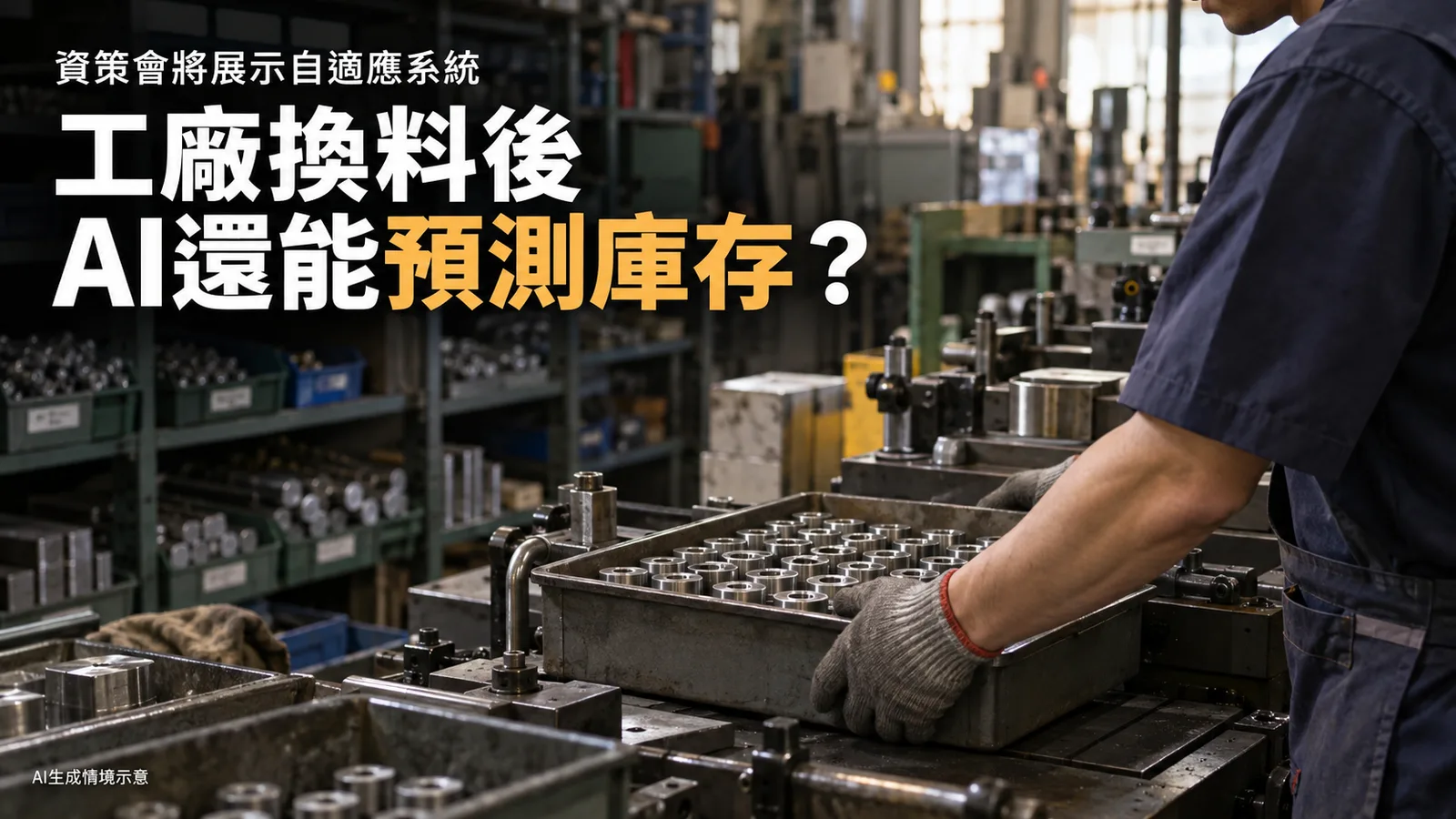 工廠換料後，AI還能預測庫存嗎？資策會將展示自適應系統
