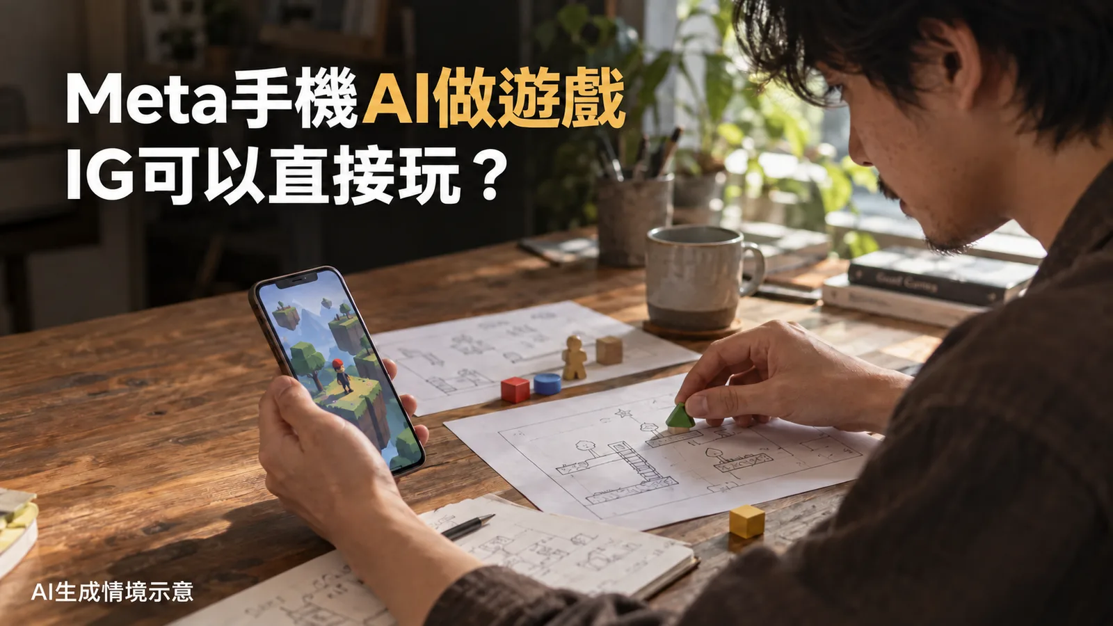 Meta手機AI遊戲工具開放候補：打字做遊戲，IG能直接玩嗎？