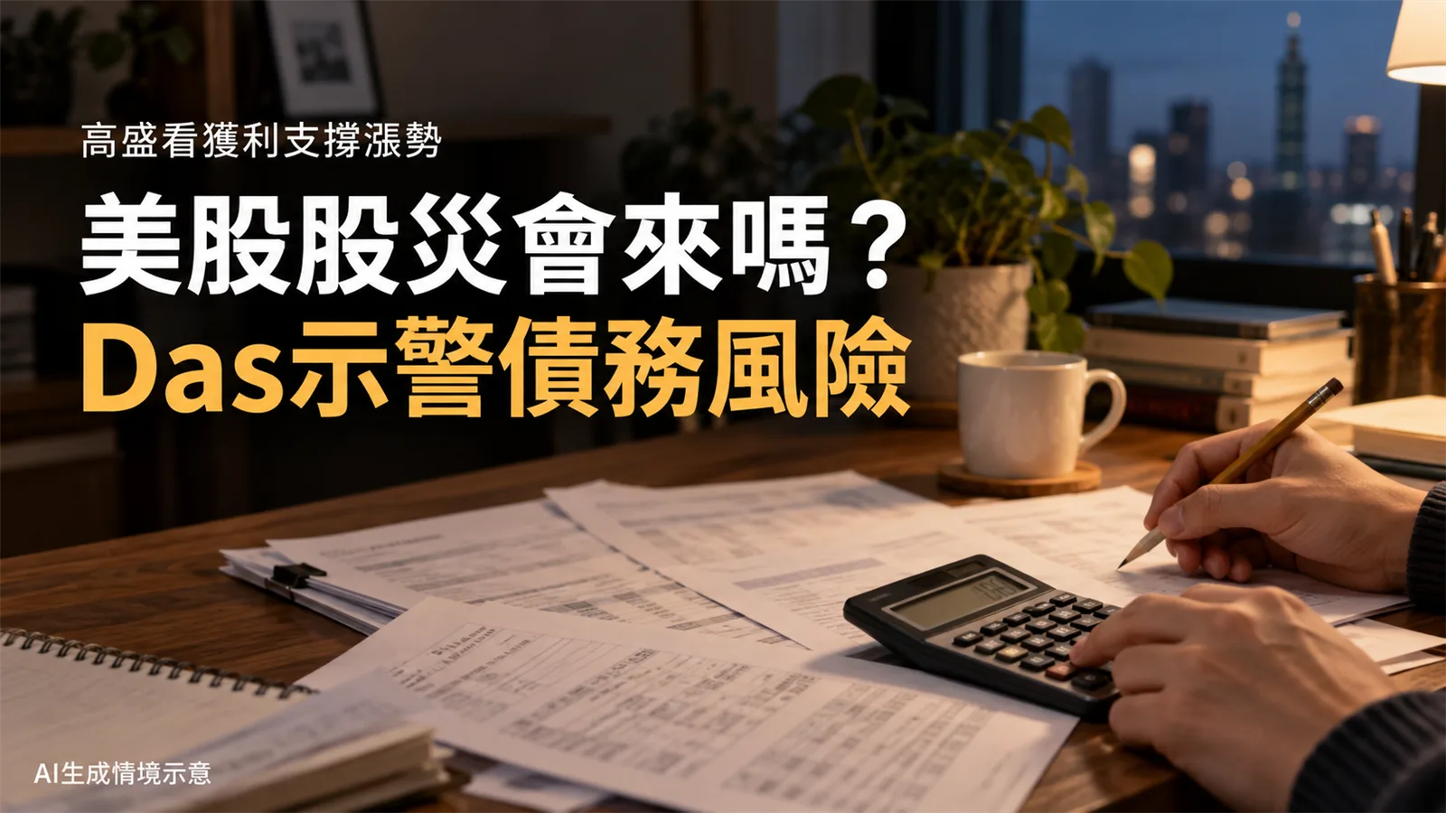 美股股災會來嗎？Das示警債務風險，高盛看獲利支撐漲勢