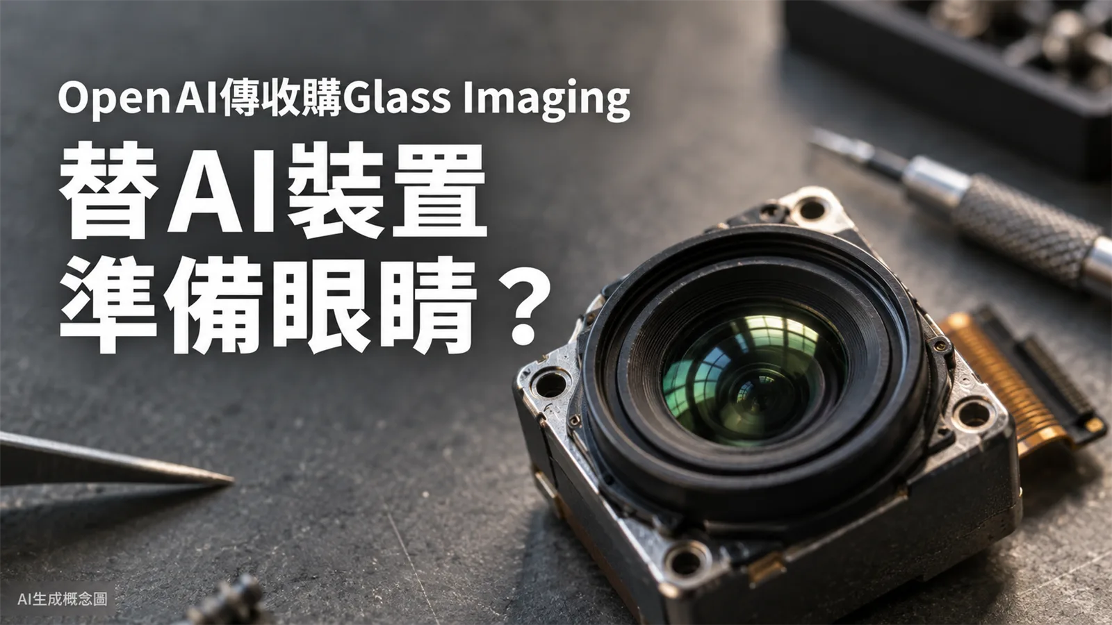 OpenAI傳收購Glass Imaging，是在替AI裝置準備眼睛？