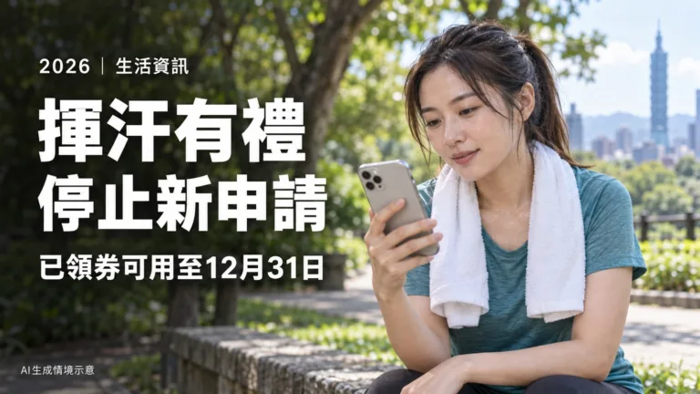 揮汗有禮提前停止申請！加碼券能換什麼？6大通路商品與年底兌換期限一次看