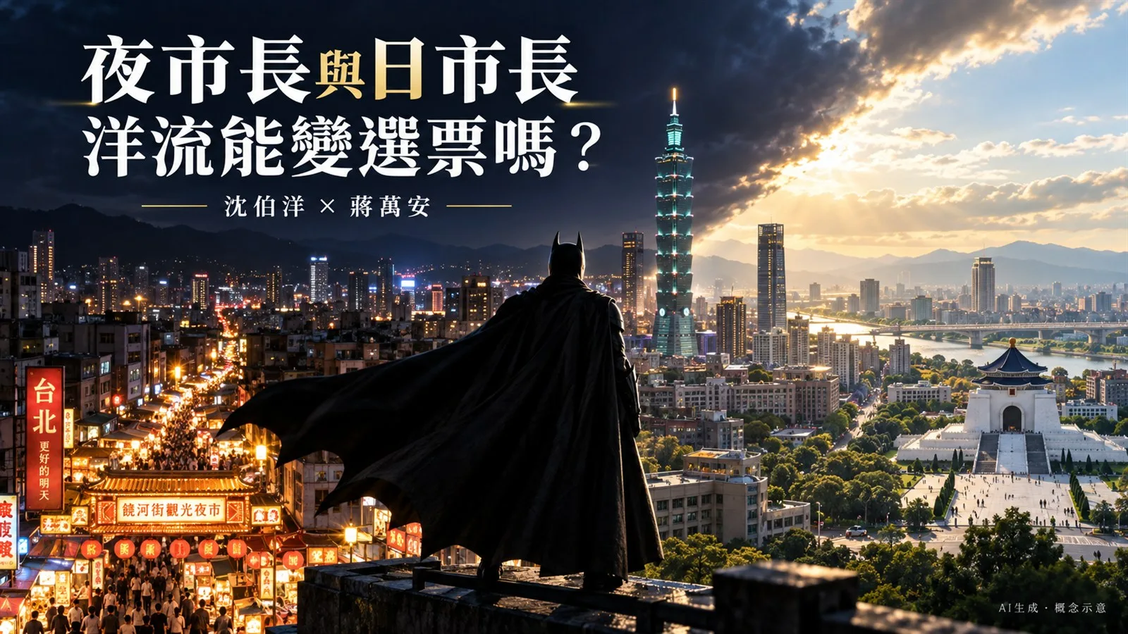 夜市長與日市長的對決：沈伯洋「洋流」衝擊蔣萬安？夜市人潮能變選票嗎