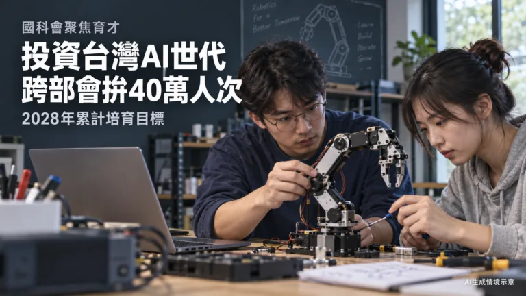 投資台灣AI世代，國科會聚焦育才、跨部會拚40萬人次