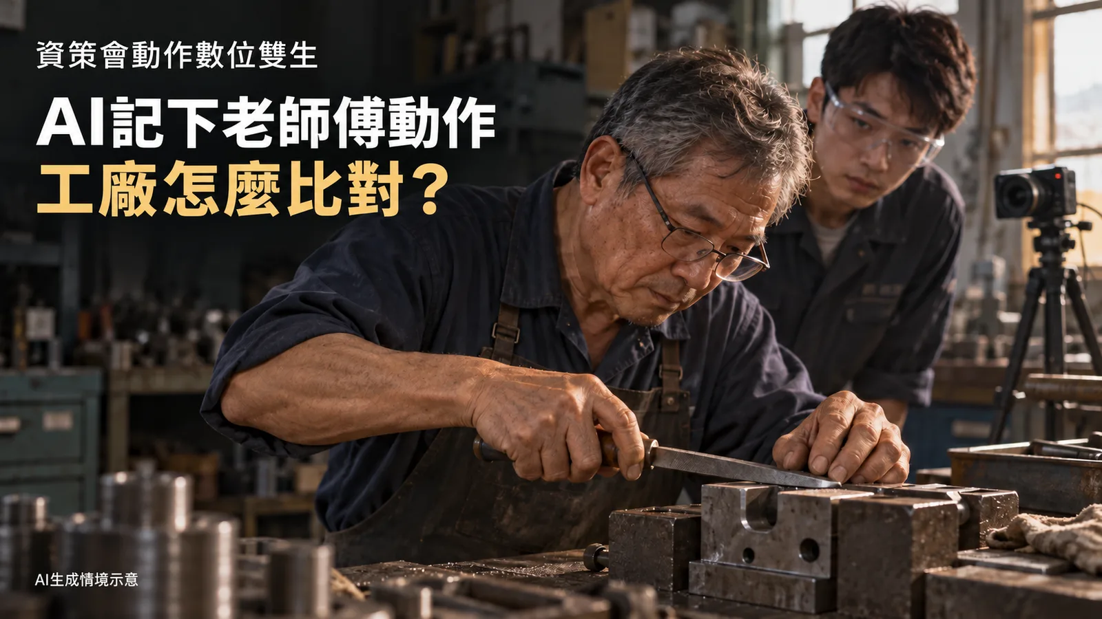 資策會用AI記下老師傅動作，工廠如何比對作業？