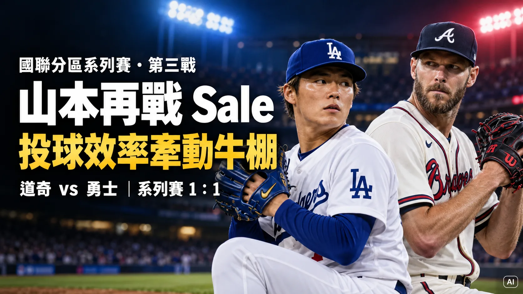 日媒看道奇第三戰：山本再戰Sale，Roberts點名守備與打席品質
