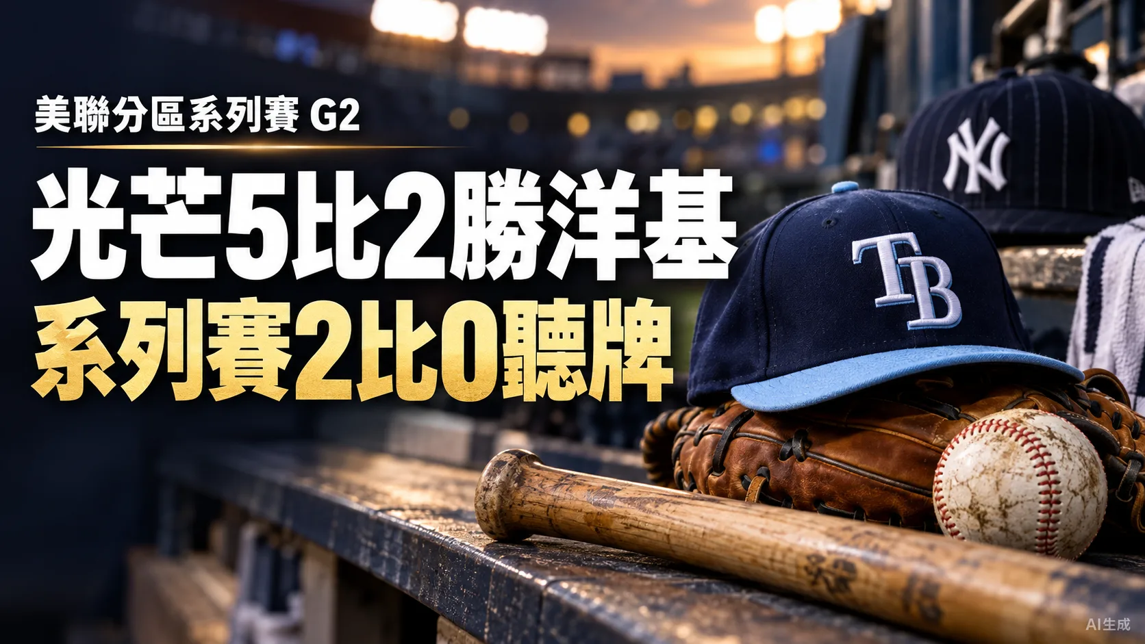 五局灌4分、牛棚守成　光芒5比2勝洋基取得聽牌