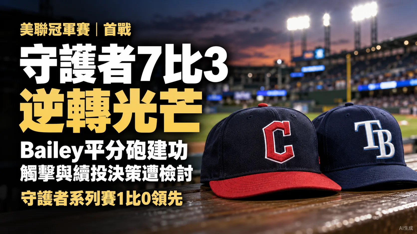 守護者7比3逆轉光芒！Bailey平分砲建功，觸擊與續投決策遭檢討