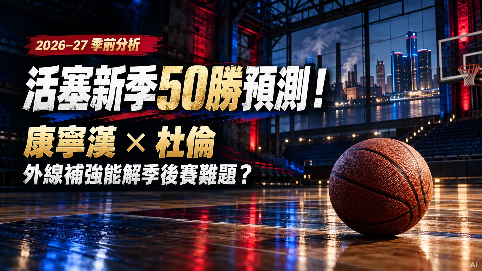 活塞新季50勝預測！康寧漢仍被低估？杜倫與外線補強決定季後賽上限