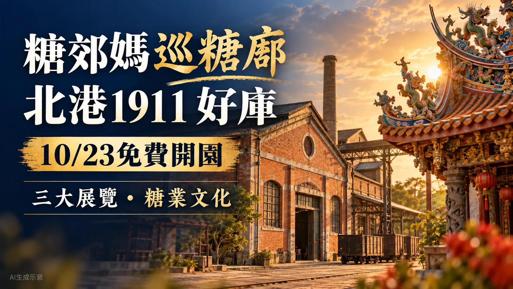 北港糖郊媽巡糖廍！1911好庫免費入園，三大展覽與參觀指南