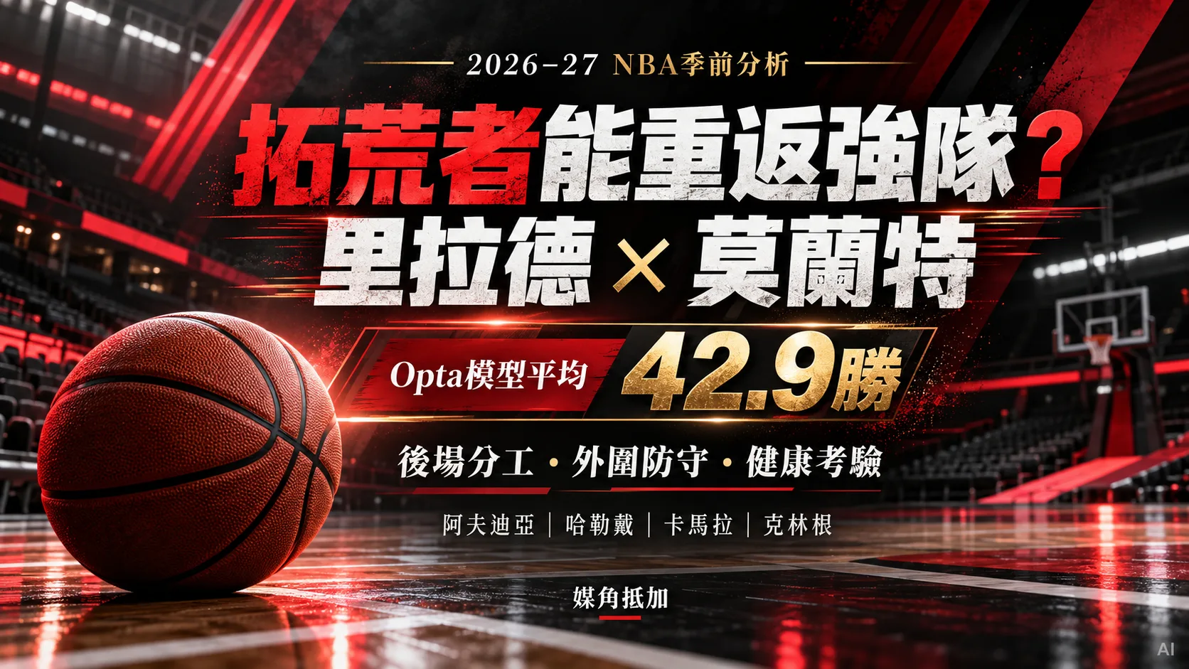 拓荒者能重返強隊？里拉德聯手莫蘭特，42.9勝預測背後三大考驗